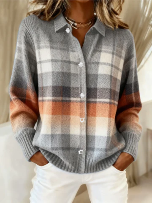 Elena™ – Soft Check Blouse