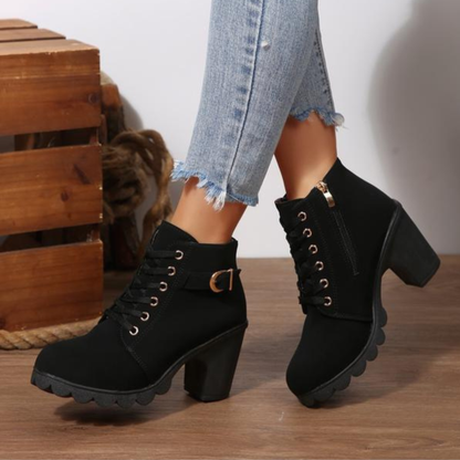 KATNI™ Lace-Up Ankle Boots