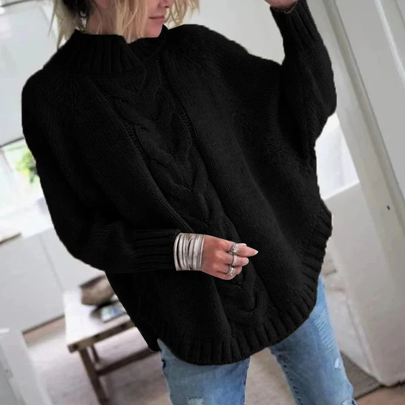 Vintage inspired cable knit jumper
