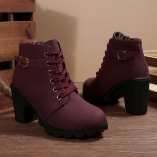 KATNI™ Lace-Up Ankle Boots